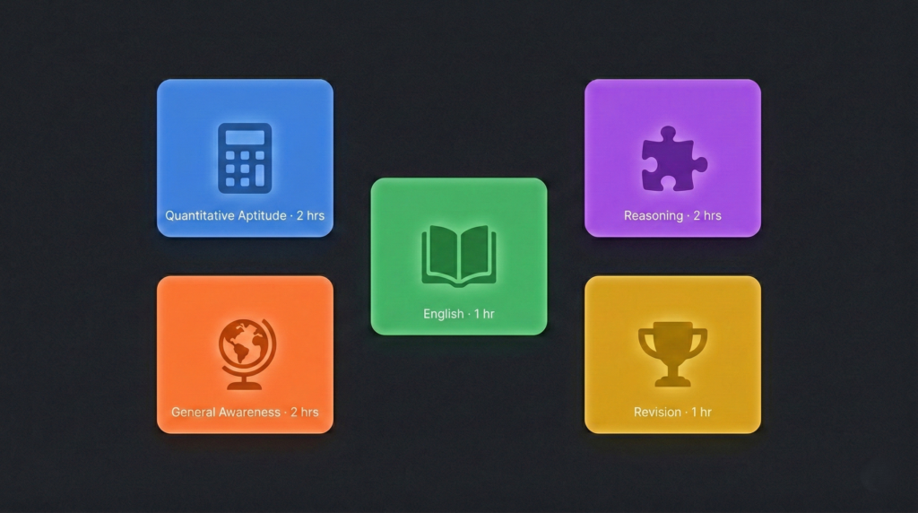 Best Daily Timetable for SSC CGL Preparation - Subject Wise Time Schedule