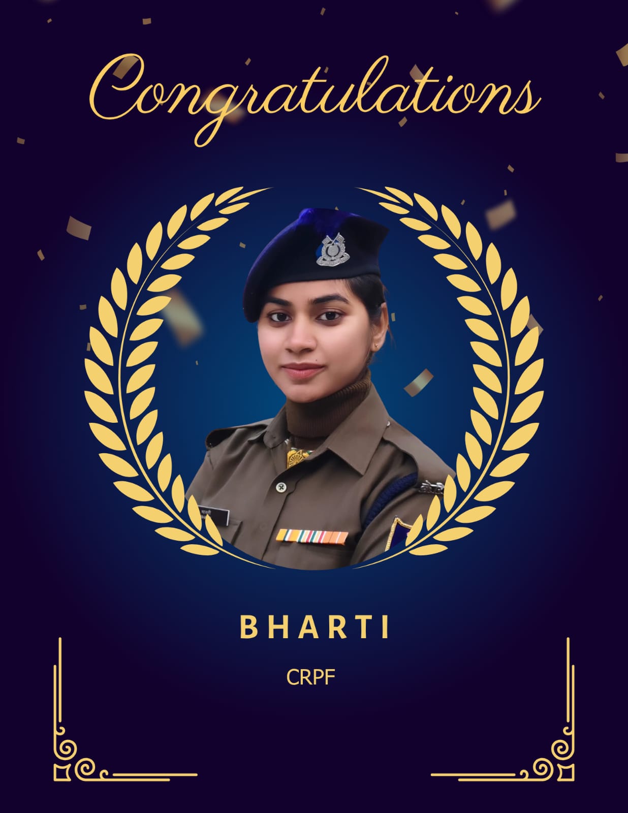 Bharti CRPF selection Vimarsh Learning Noida