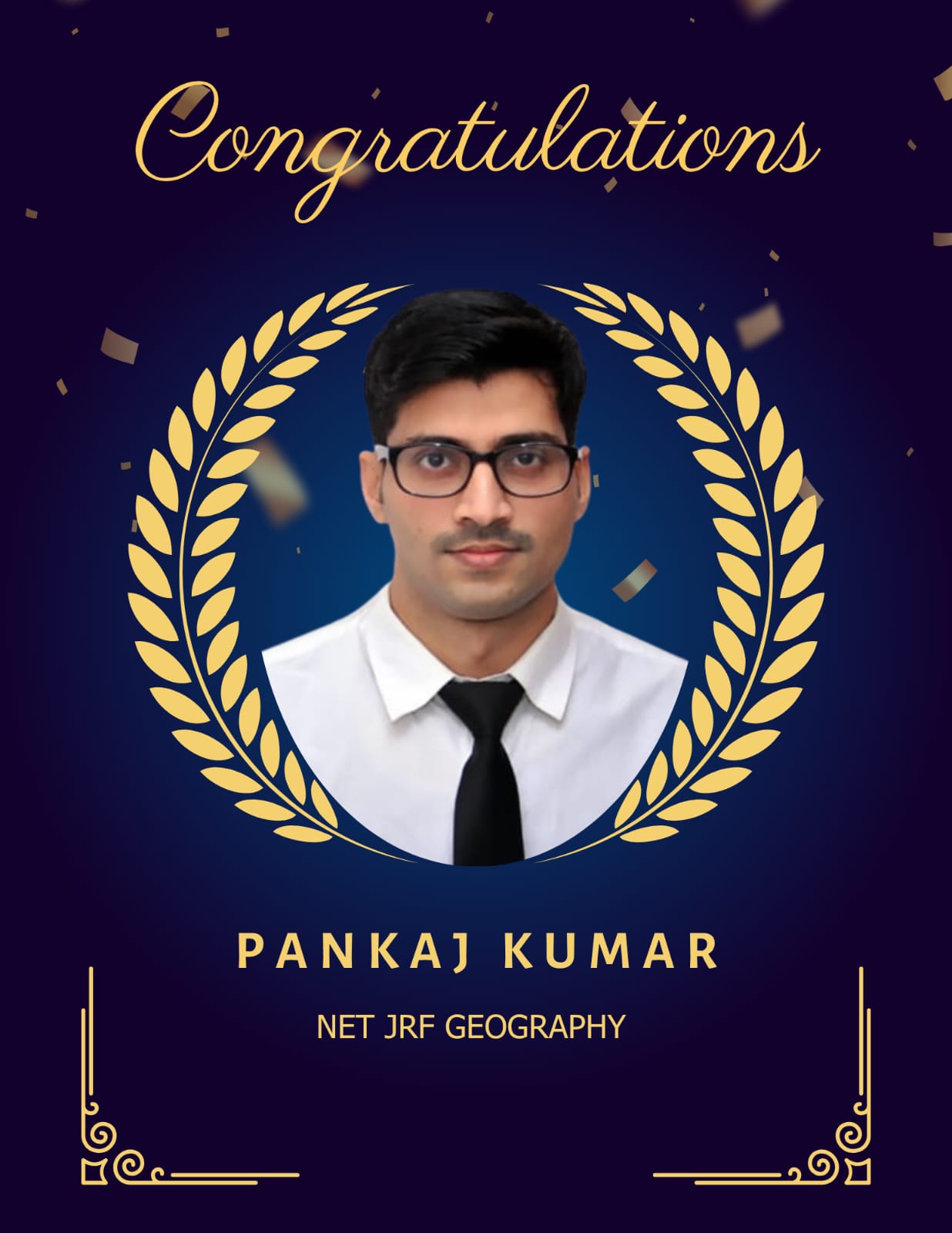 Pankaj Kumar NET JRF Geography Vimarsh Learning Noida