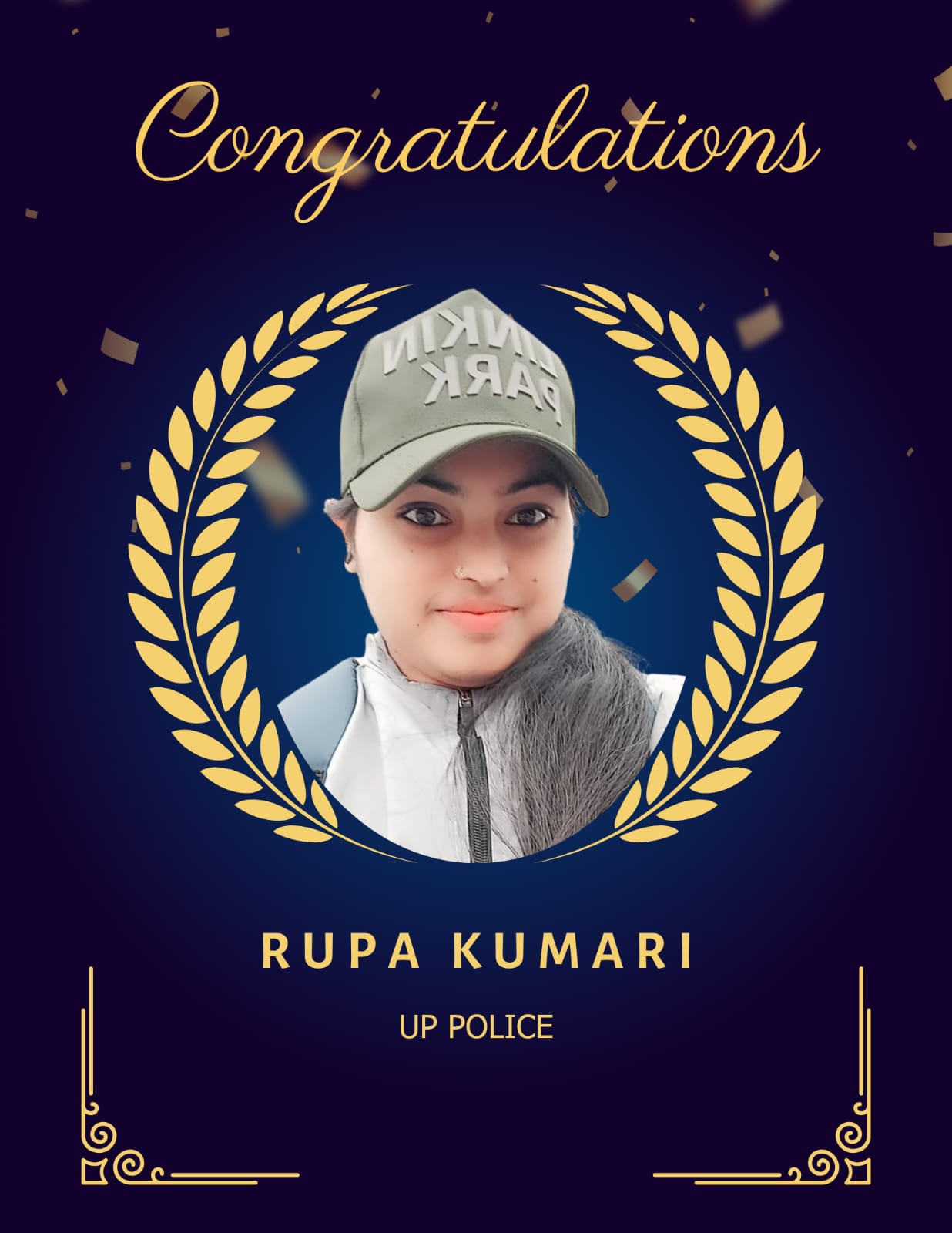 Rupa Kumari UP Police selection student of Vimarsh Learning Noida