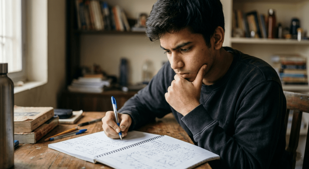 SSC CHSL preparation strategy student solving questions with focus